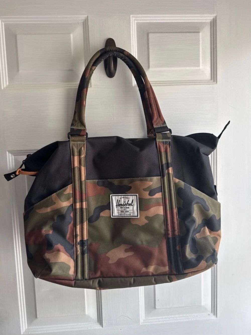 Herschel Supply Company Camo Duffel Bag in Green/Brown